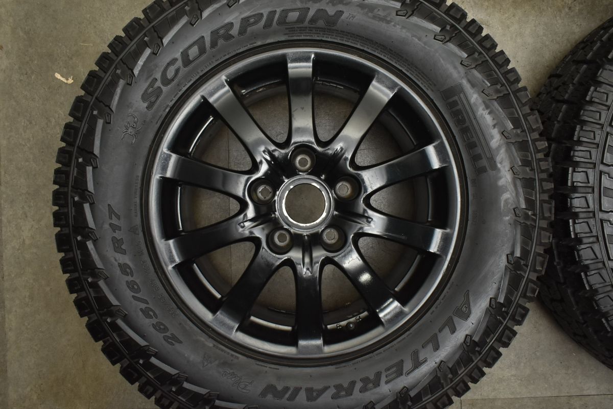 今すぐ一括検索！ バリ溝タイヤ付 ポルシェ 955 カイエン 純正 17in 7.5J 53 PCD130 ピレリ スコーピオンオールテレイン 265 65R17 7L5 601 025P