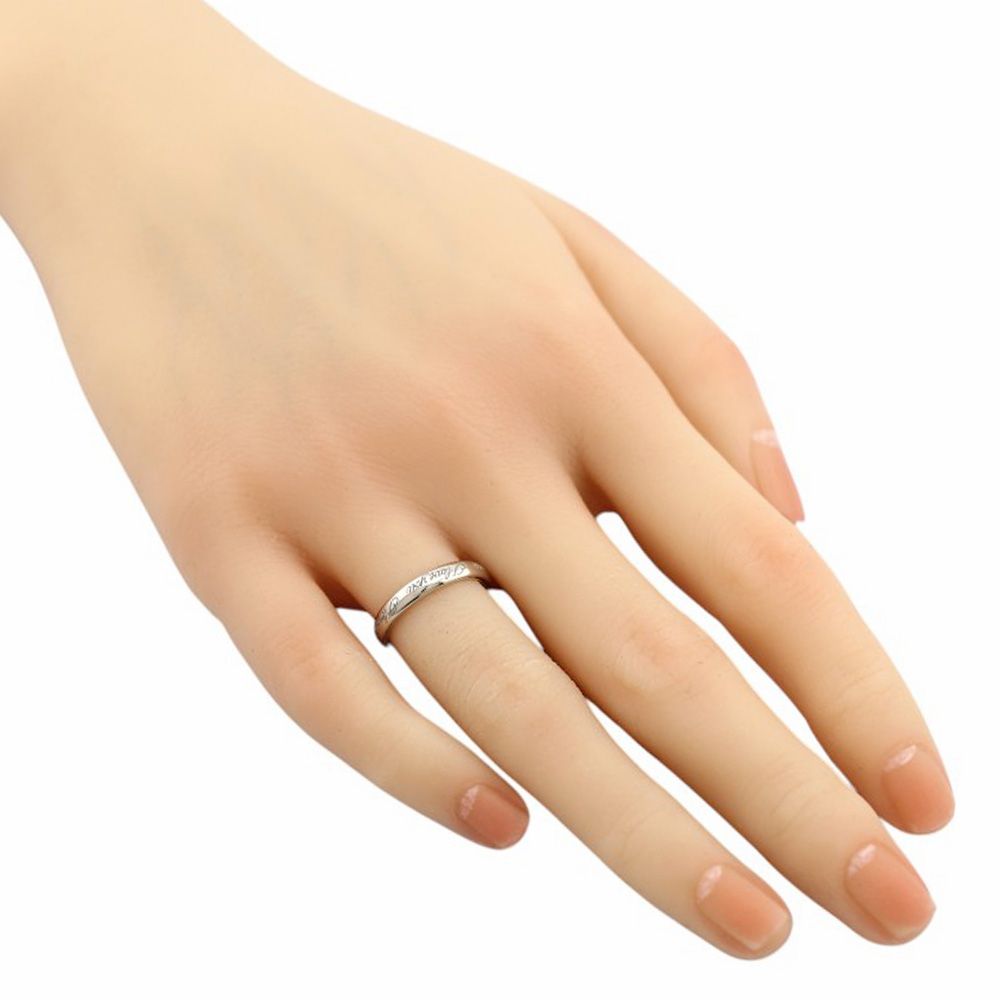 【極美品】ティファニー　ノーツナロー　アイラブユーリング　9号 極美品】ティファニー ノーツナロー アイラブユーリング 9号