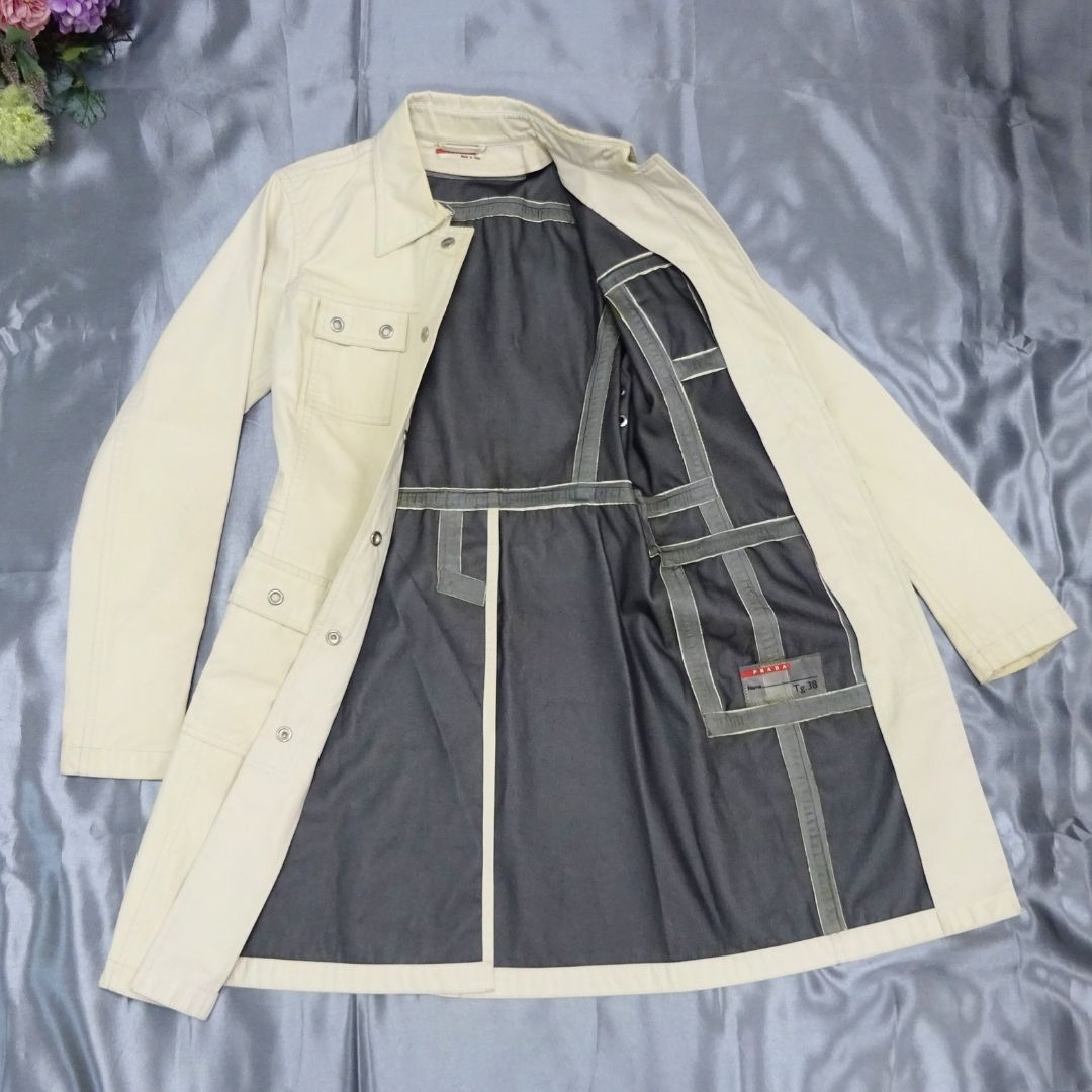 PRADA ステンカラーコート スプリングコート PRADA プラダ