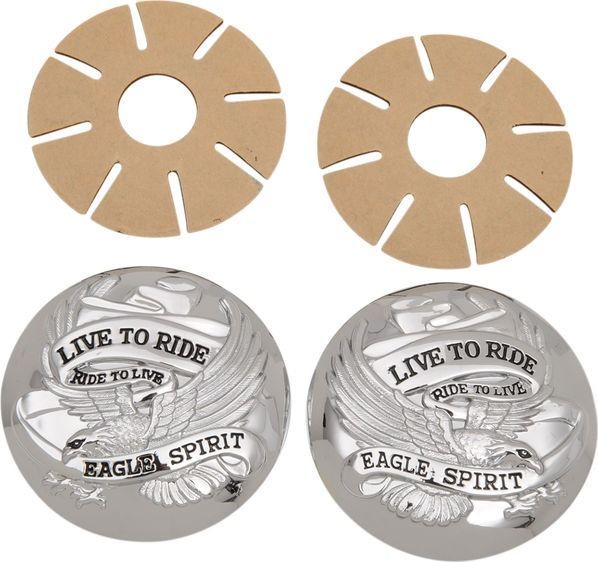 Drag Specialties CHR LV-RIDE GAS CAP COVER | 03-0025A-BC230