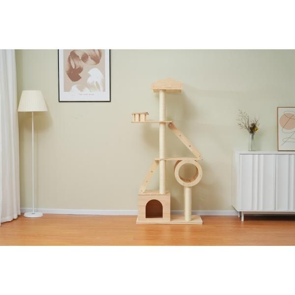 M2521-100-67】キャットタワー 大型猫用 猫タワー 耐荷重20kg