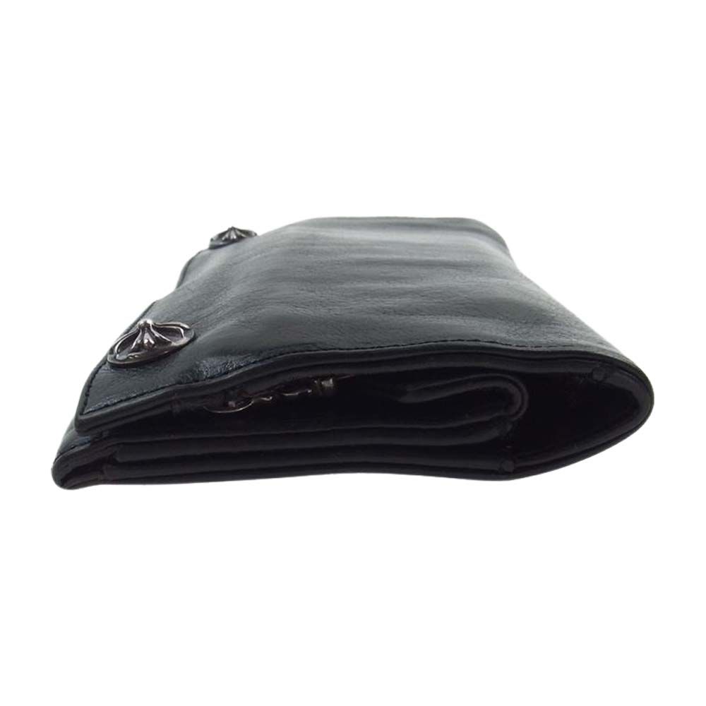 クロムハーツ（原本有）グリーシー クロスボタン レザー ロング