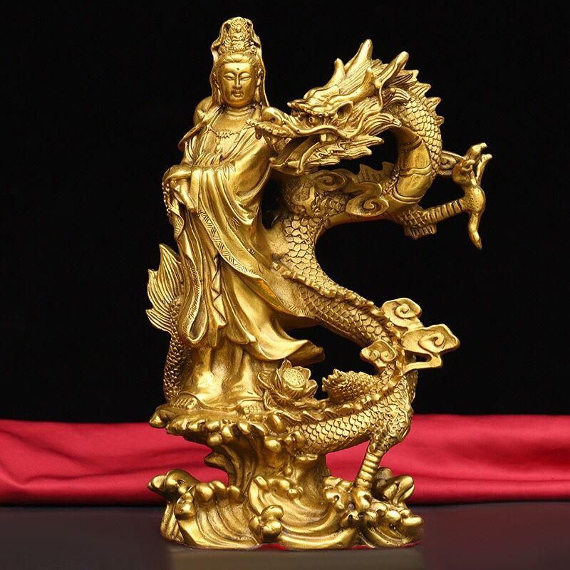 地蔵 菩薩 騎龍観音 銅製 仏像 彫刻 置物 開運 風水 地蔵 菩薩 騎龍観音 銅製 仏像 彫刻 置物 開運 風水 - メルカリ