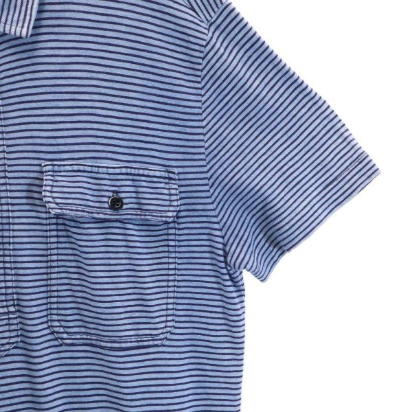 RRL ダブルアールエル ボーダー ポロシャツ 半袖 ラルフローレン 一つ星 RRL 黒タグ 一ツ星 ボーダー 半袖 ポロシャツ S ダブルアール