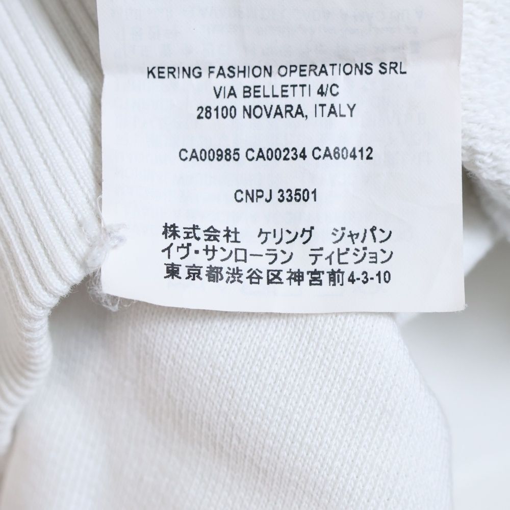 SAINT LAURENT シグニチャーホワイトパーカー サンローラン