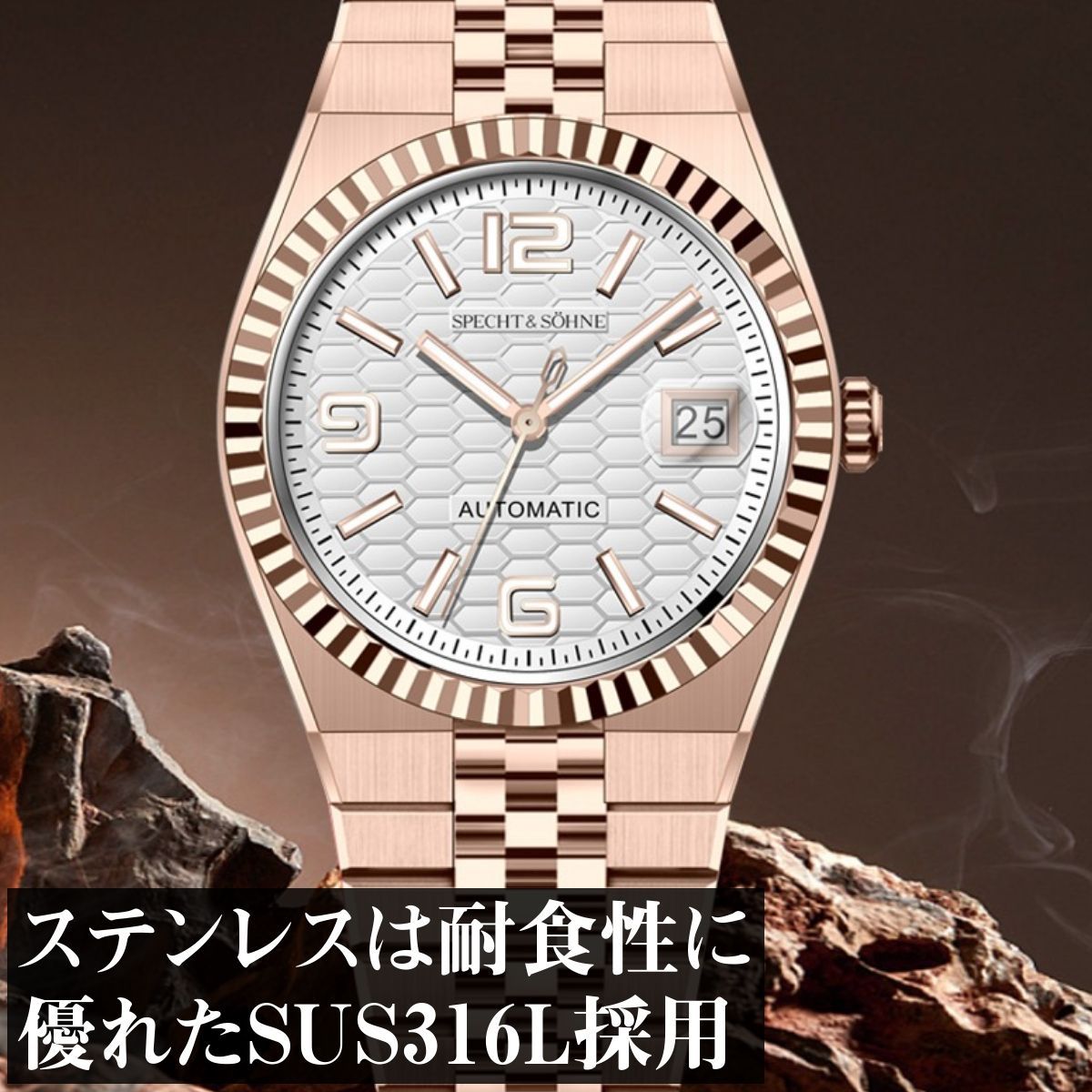 機械式腕時計 メンズ 40代 50代 オマージュウォッチ 自動巻き ミヨタ