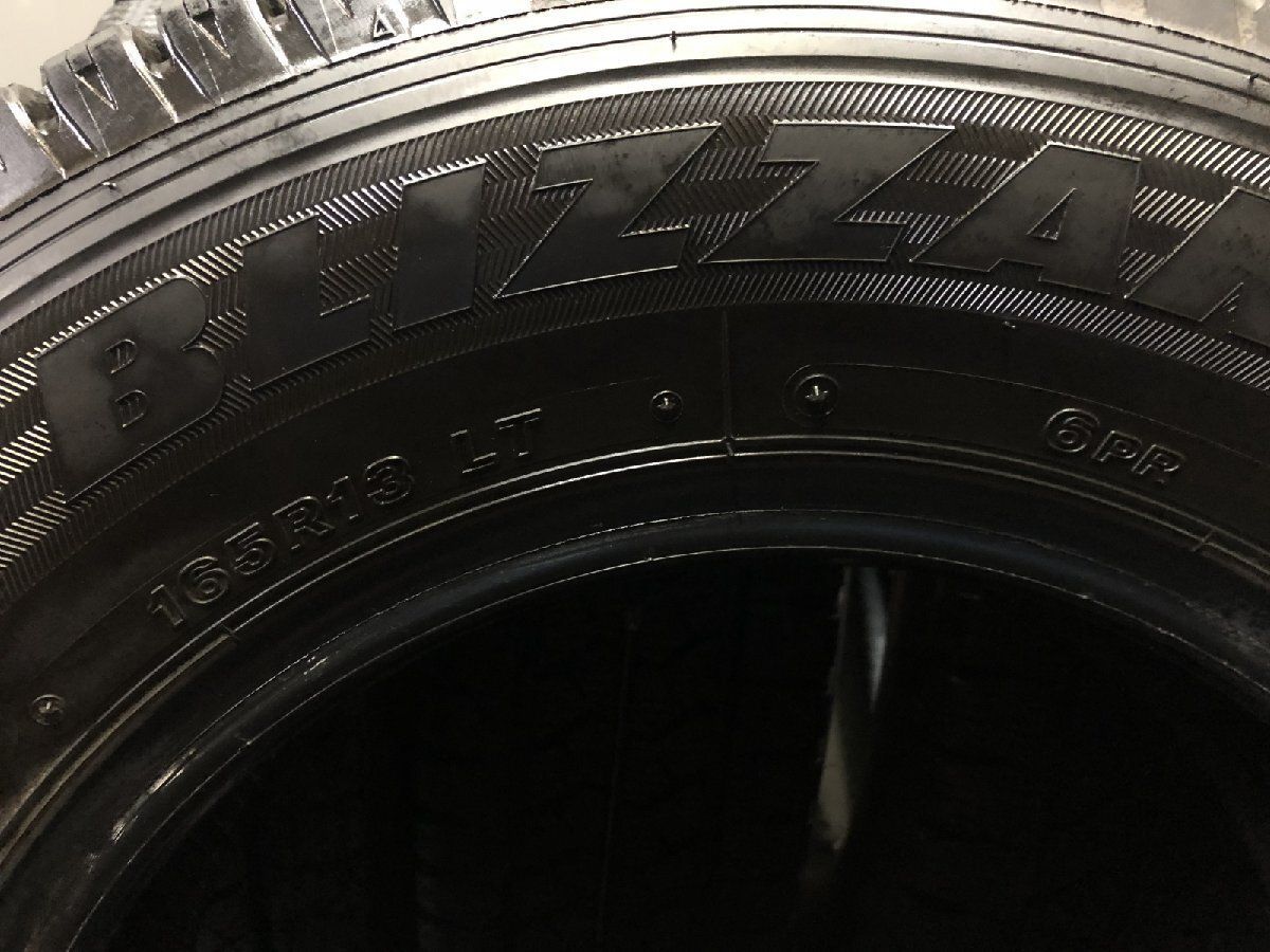 BS BRIDGESTONE BLIZZAK VL1 165R13LT 6PR 13インチ スタッドレス 4本 19年製 バリ溝 サクシード プロボックス等　(KTE043)