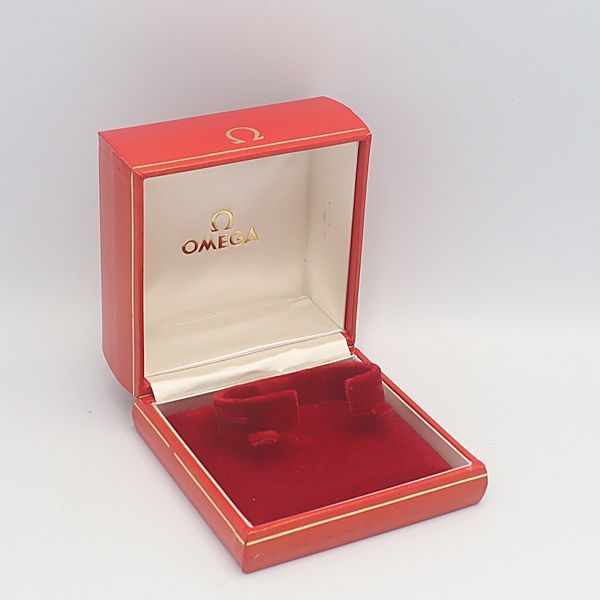 良品 オメガ アンティーク 空箱/BOX/ケース レッド レディース