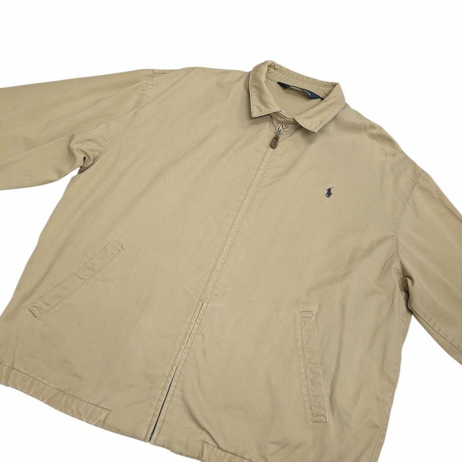 ポロ ラルフローレン スイングトップ ベージュ Ralph Lauren M 90s Polo ポロ ラルフローレン スウィングトップ ベージュ系 M