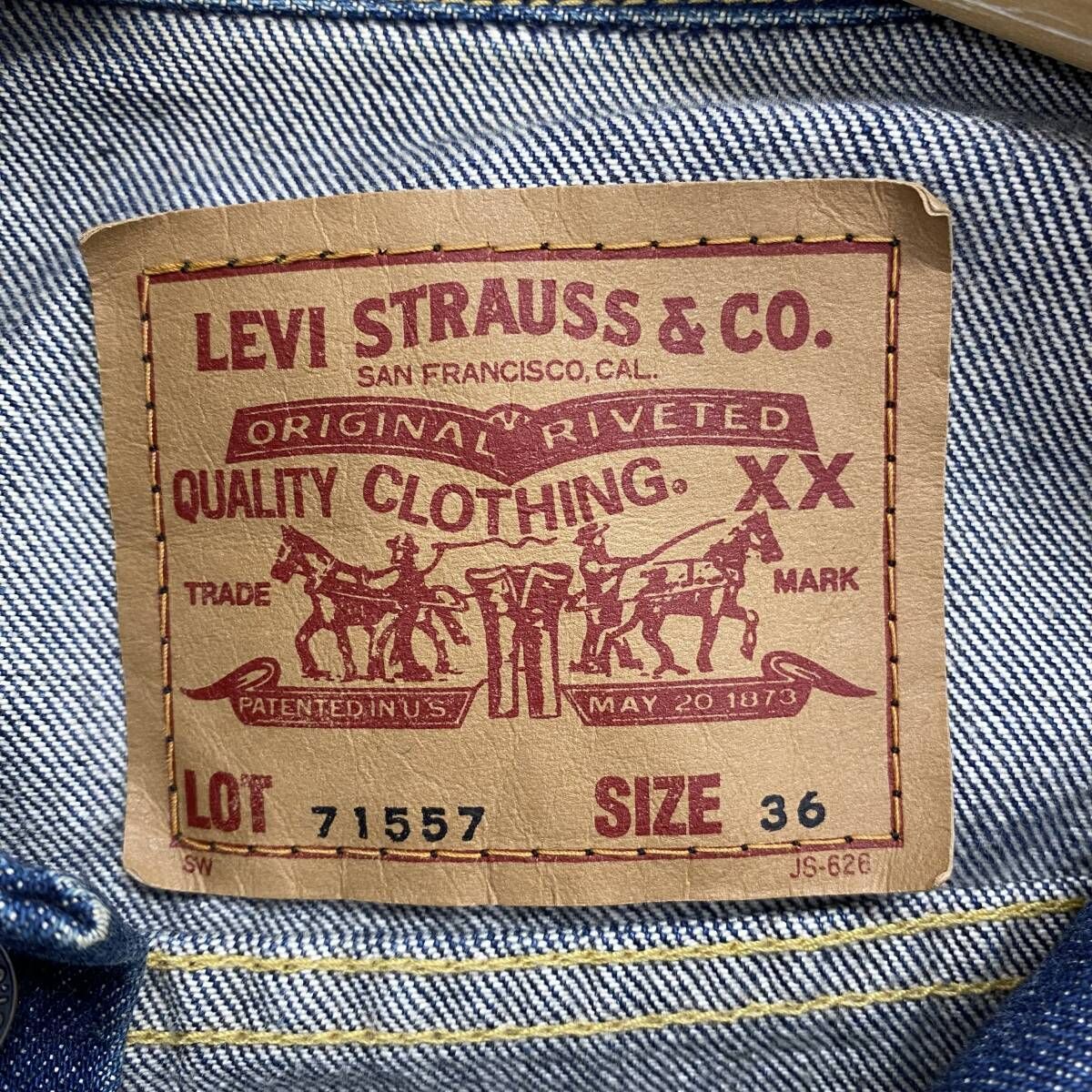 Levi's リーバイス デニムジャケット Ｇジャン メンズ コットン 71557 36 10118539