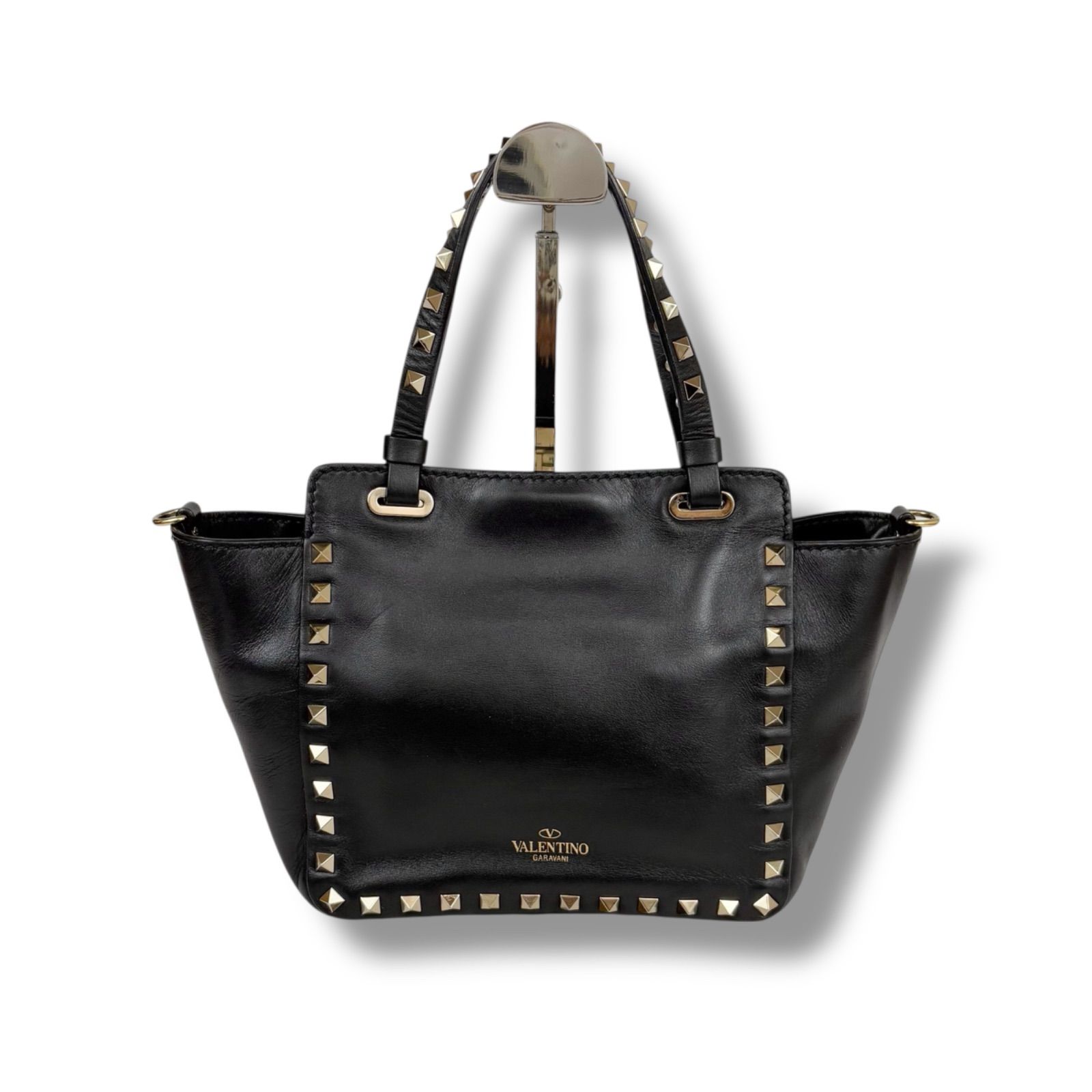 VALENTINO ヴァレンティノ ロックスタッズ 2WAY ミニトートバッグ 