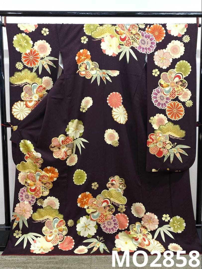 振袖 豪華 銀通し 金駒 金彩 紋意匠 身丈173cm 撥水加工済