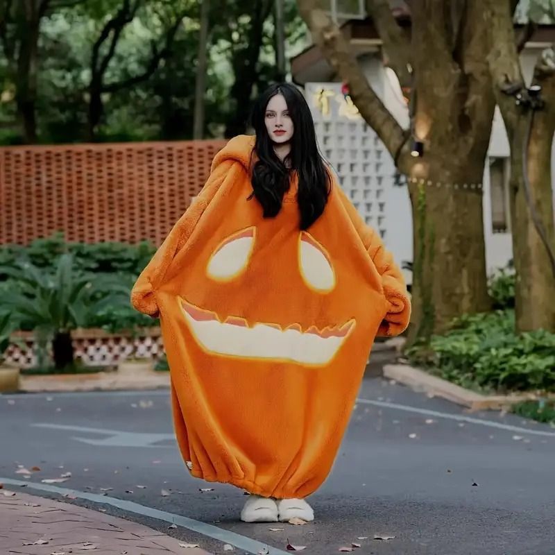 ハロウィン ハロウィングッズ パジャマ カボチャ ジャックオーランタン 着ぐるみ かわいい ファッション ふわふわ フワフワ