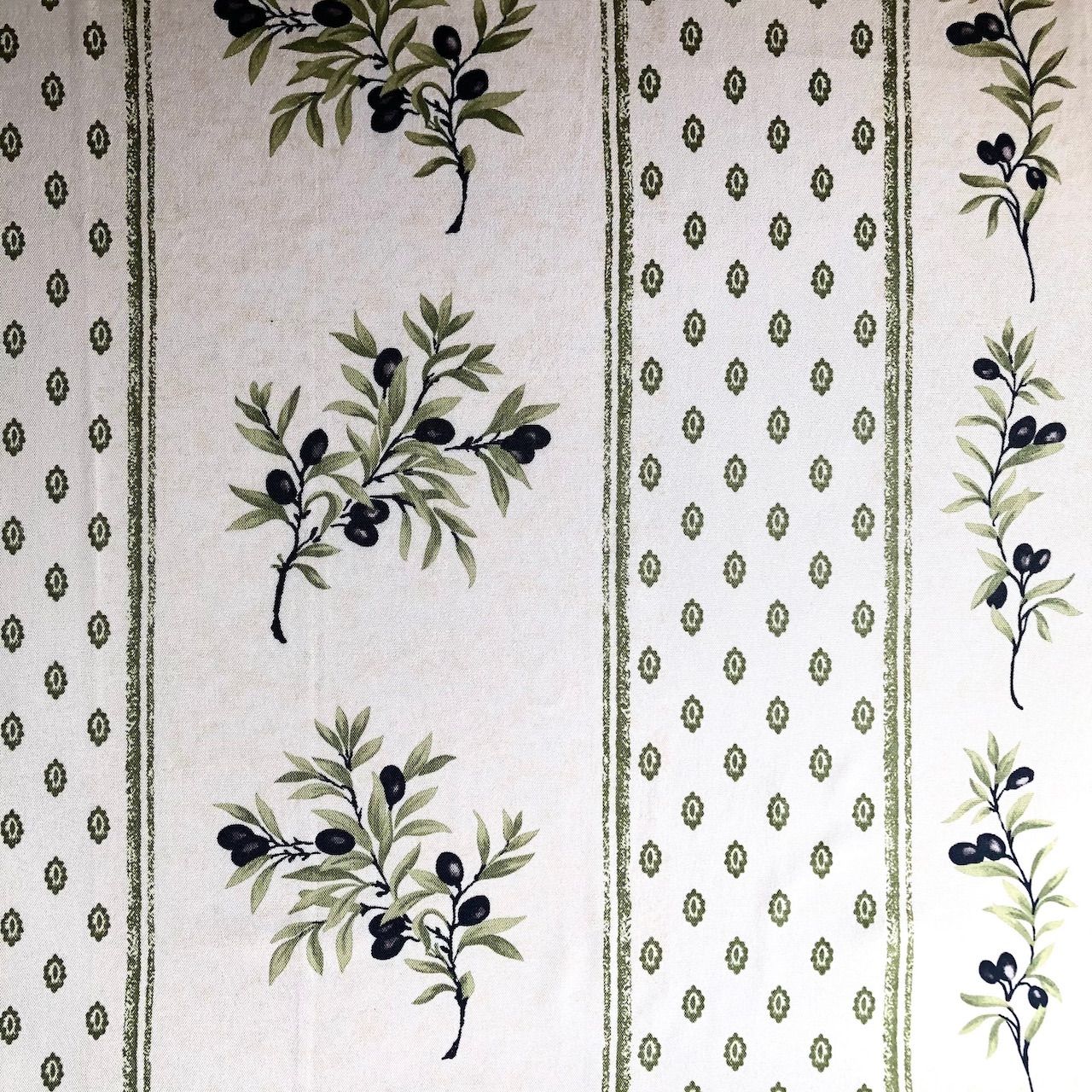 南仏 オリーブデザインのテーブルクロス テーブルクロス148x150 南仏プロヴァンス直輸入 撥水 oliveグリーン