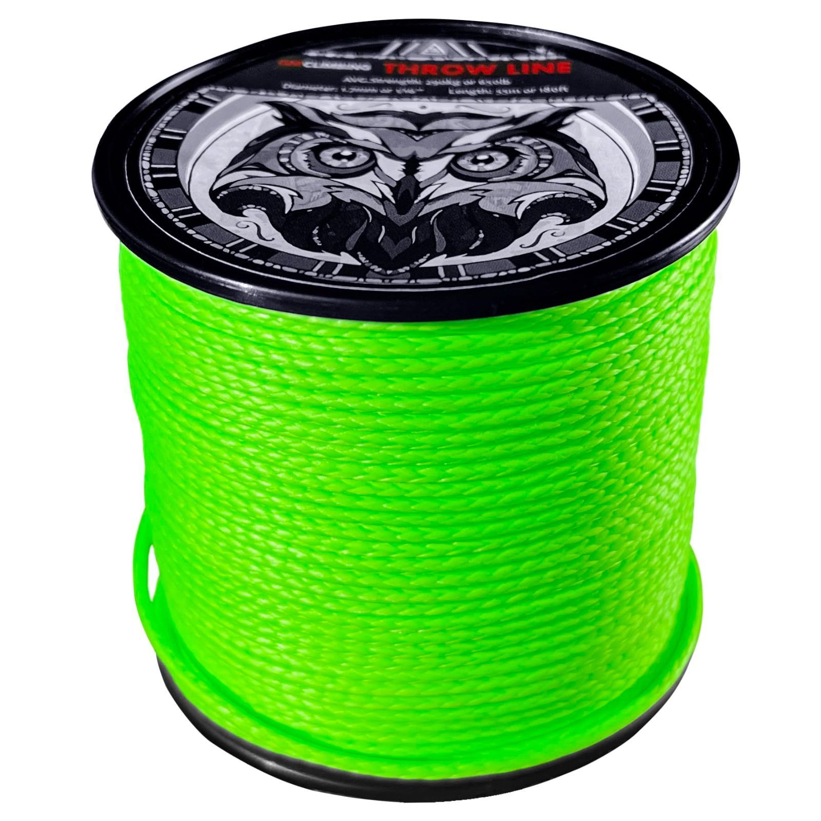1.7mm グリーン GM CLIMBING 超高分子量ポリエチレン UHMWPE 1.7mm スローライン 破断強度650lb グリーン 12-ストランド編み アーボリスト ツリークライミング