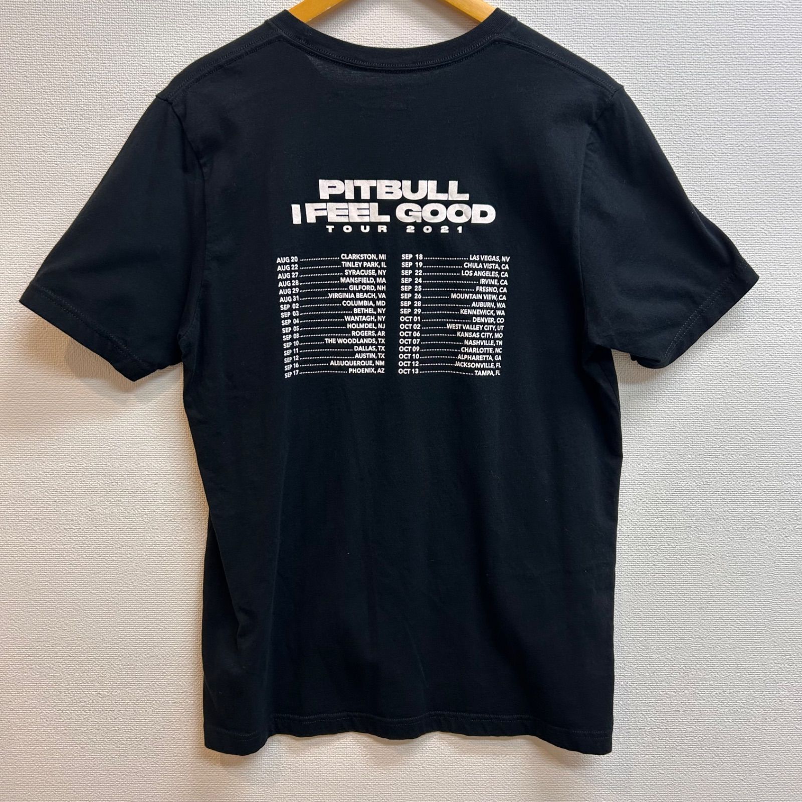 ピットブル ヒップホップ ツアーT バンT S メンズ古着 半袖 Tシャツ ピットブル ヒップホップ ツアーT バンT S メンズ古着 半袖 Tシャツ