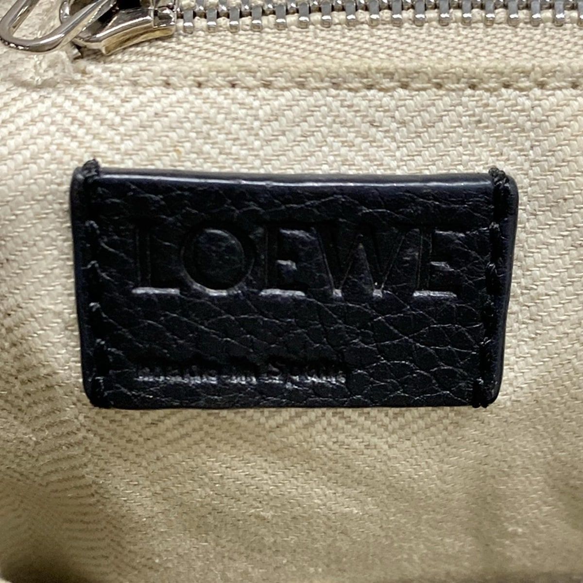 LOEWE ロエベ レザーリュック「ゴヤバックパック」ブラックレザー LOEWE(ロエベ) リュックサック ゴヤ バックパック 黒 バイカラー