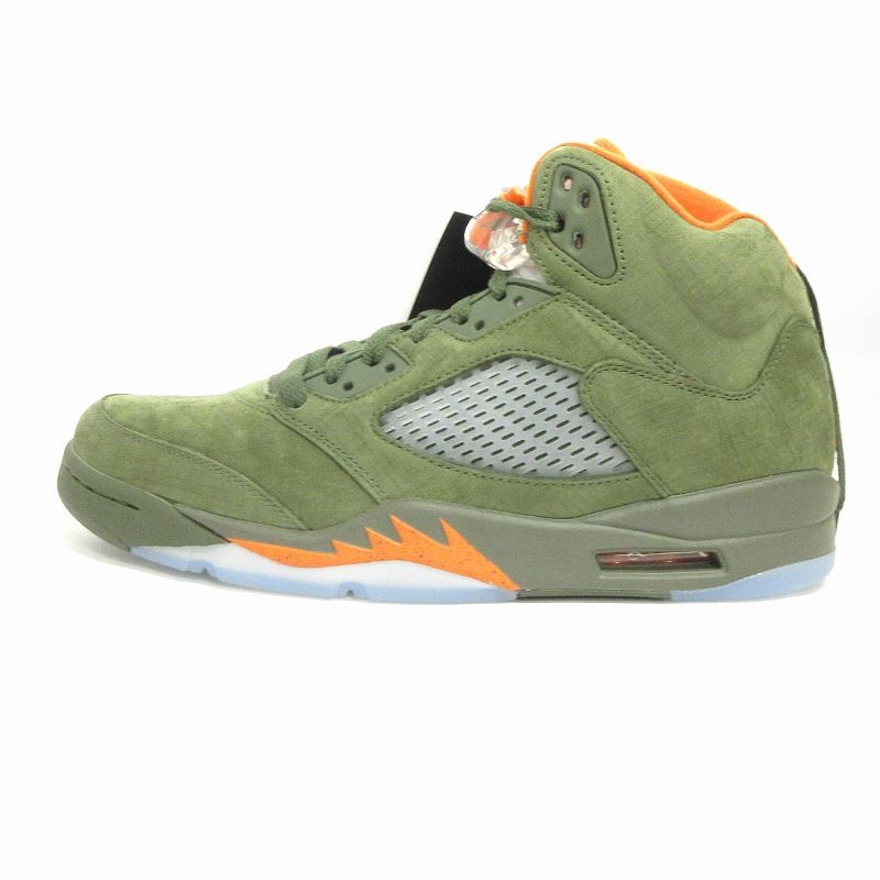 ナイキ NIKE タグ付き エアジョーダン5 オリーブ Air Jordan 5