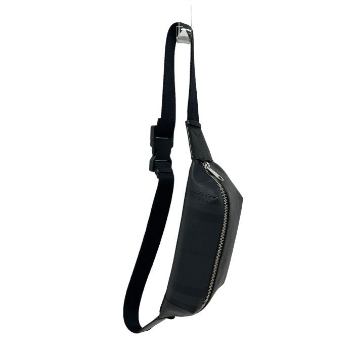 バーバリー ボディバッグ レザー 8014237 BURBERRY メンズ 黒 グレー