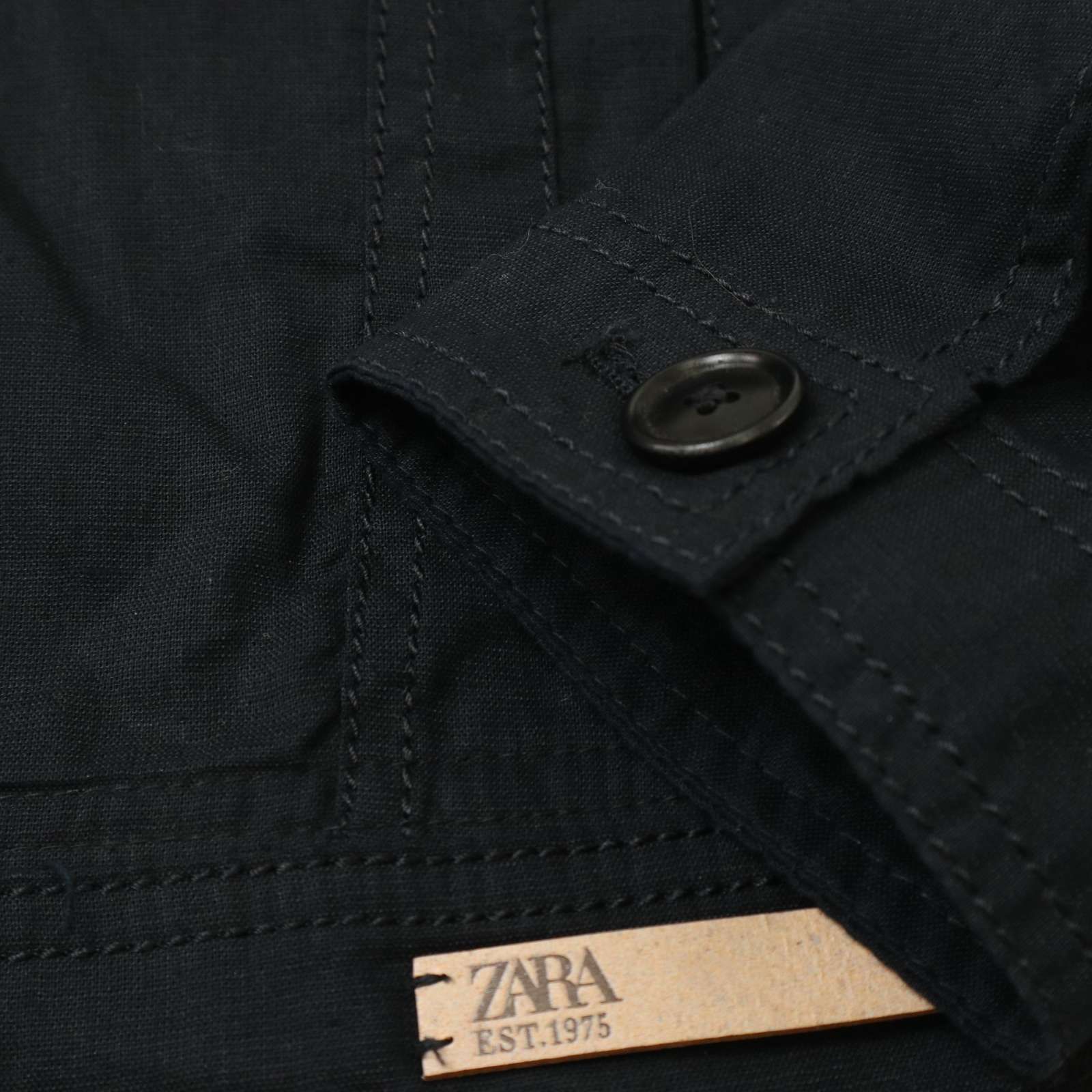 ZARA ザラ マン 現行タグ☆ 春夏 麻 リネン混 トラッカー