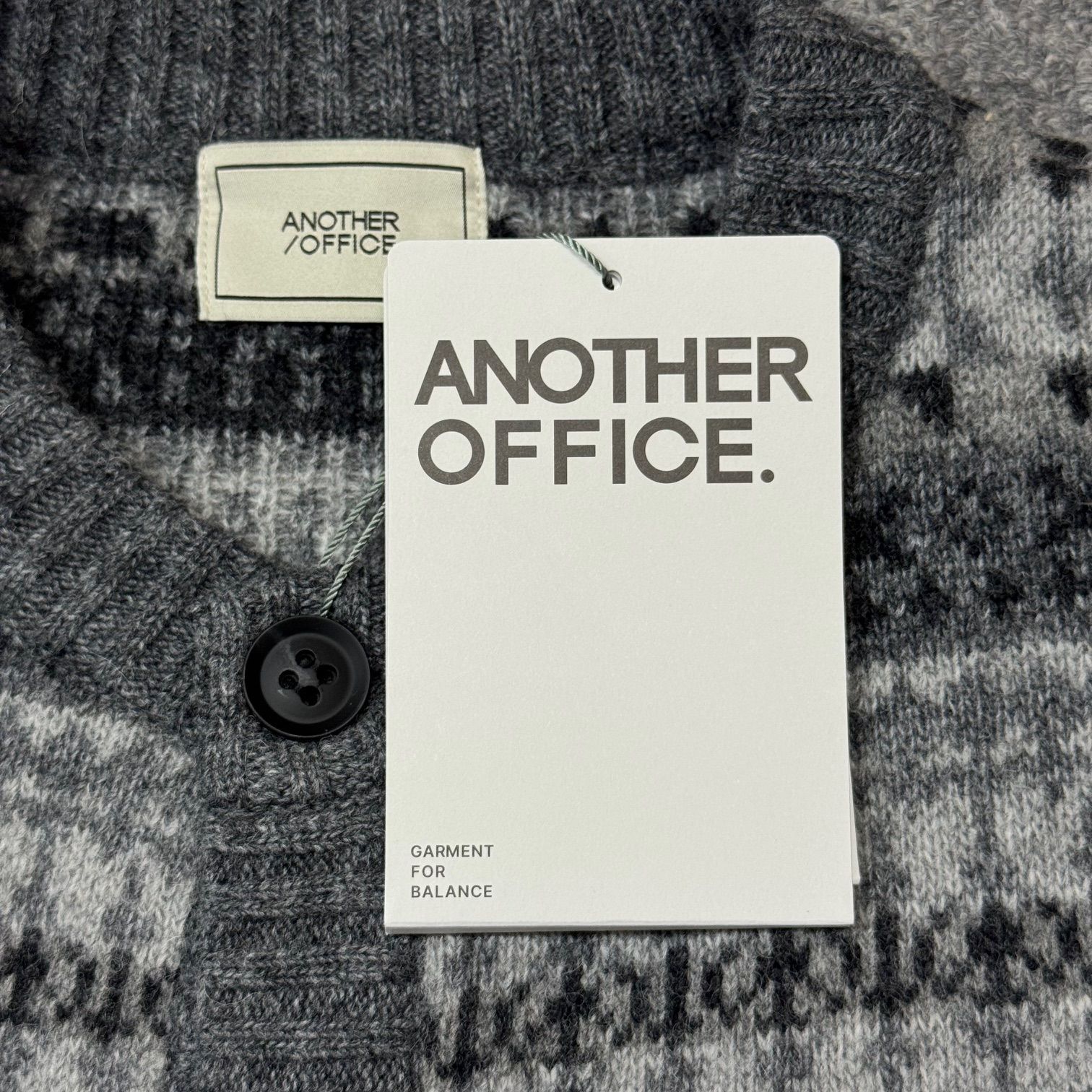 参考上代19800円 未使用品 ANOTHER OFFICE Grandma Fairisle