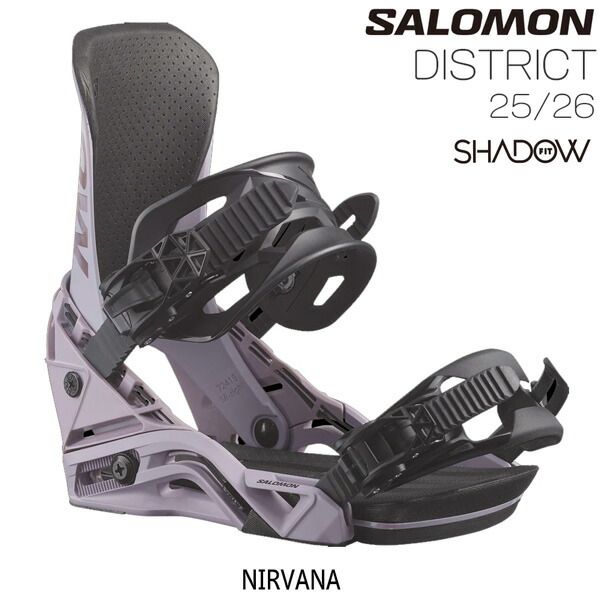 25-26 サロモン ディストレクト SALOMON スノーボード ビンディング バインディング 25-26-BD-SLM ブラック ニルバーナ S M L