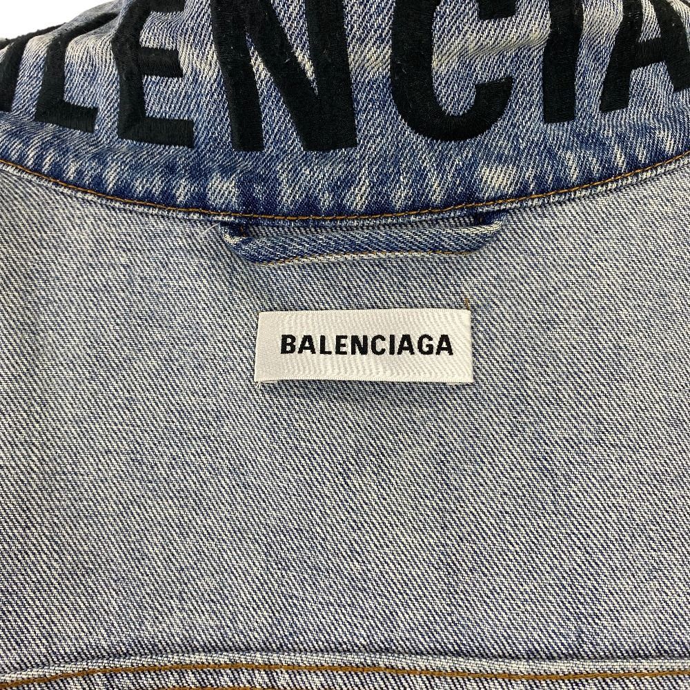 BALENCIAGA バレンシアガ デニムジャケット ロゴ サイズ 34 美品
