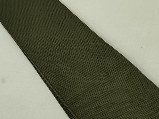 平和屋着物○男性 角帯 海松茶色 正絹 逸品 DAAT0253ob