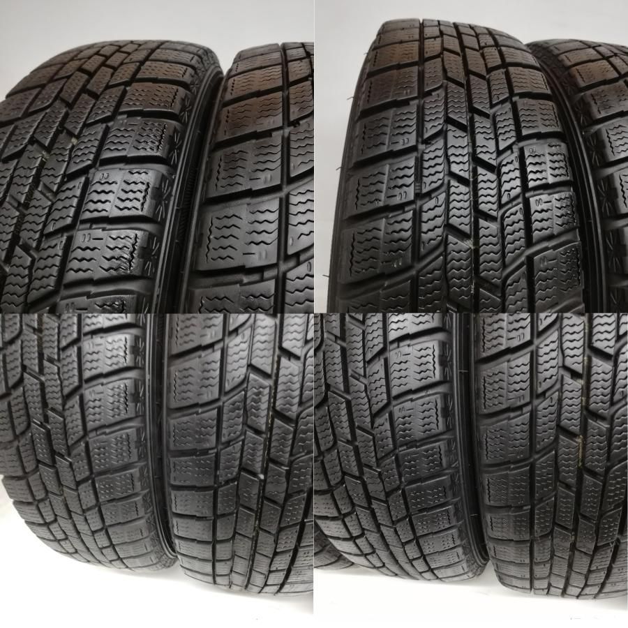 スタッドレスタイヤ u0026 ホイール 4本＞ 155/65R13 グッドイヤー 13x4.50B ミツビシ純正 4H -100 オッティ ekワゴン  トッポ 中古 - メルカリ