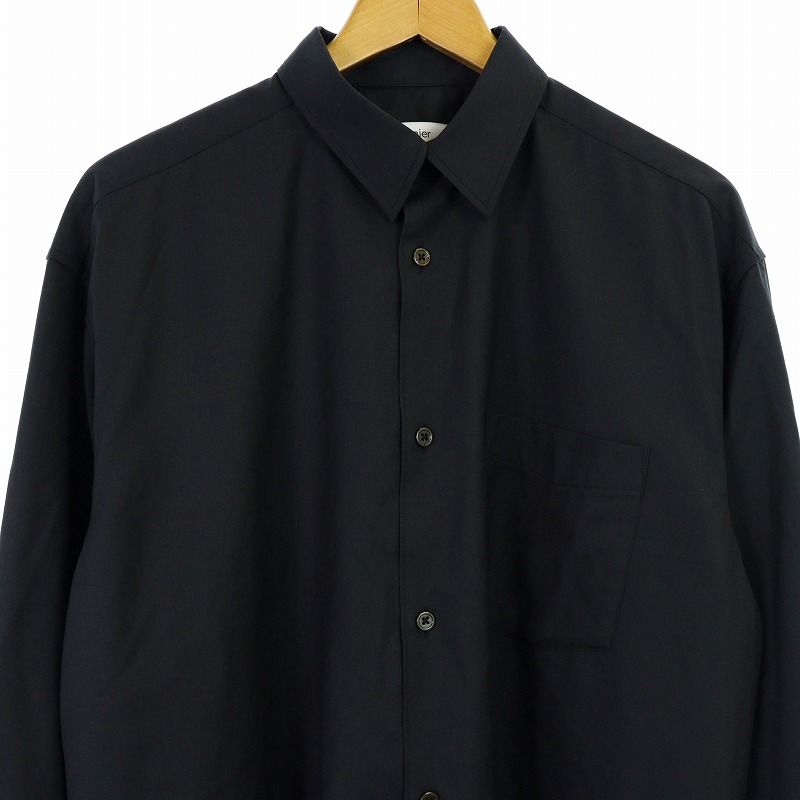 コルニエ Cornier 24SS Super180's WORSTED WOOL SHIRTS カジュアル