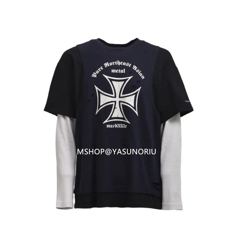 PROJECT GR murd333r.FM 3レイヤードロングスリーブTシャツ NVY   2