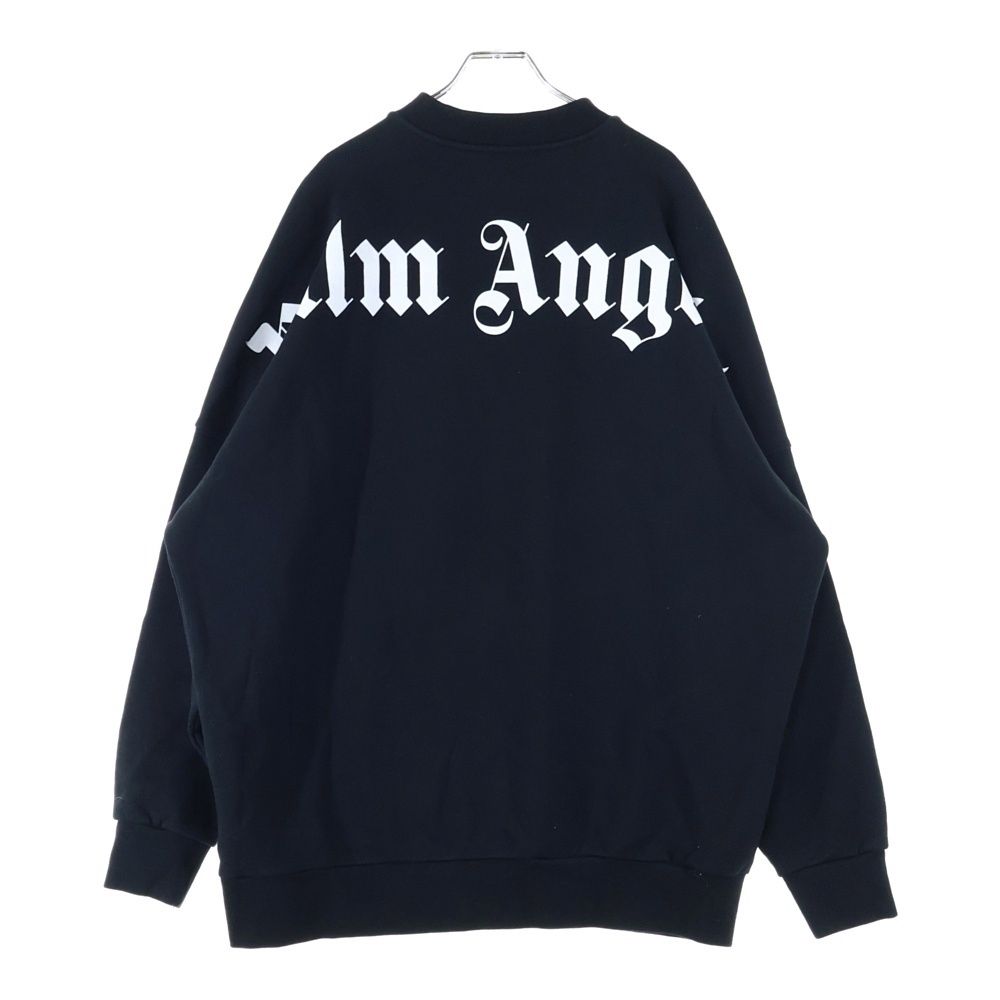 Palm Angels パームエンジェルス ネックバックロゴプリント モックネック スウェット トレーナー ブラック PMBA021F18441027