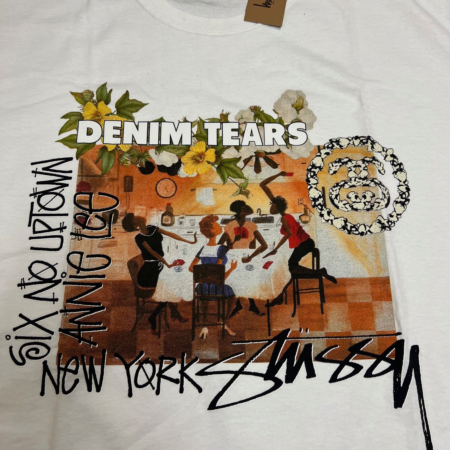 未使用品 STUSSY ×DENIM TEARS 25SS ANNIE LEE TEE Tシャツ