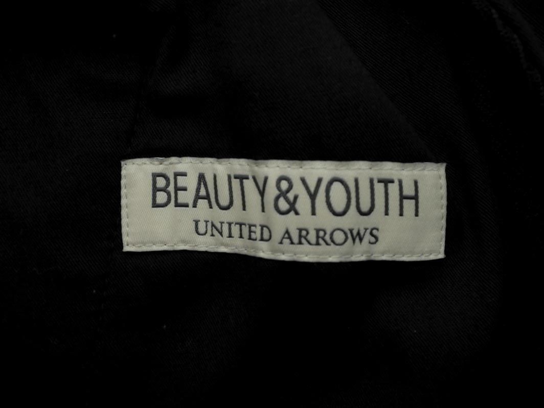 BEAUTY & YOUTH ビューティ&ユース ユナイテッドアローズ タック テーパード パンツ sizeS/黒 ■■ メンズ