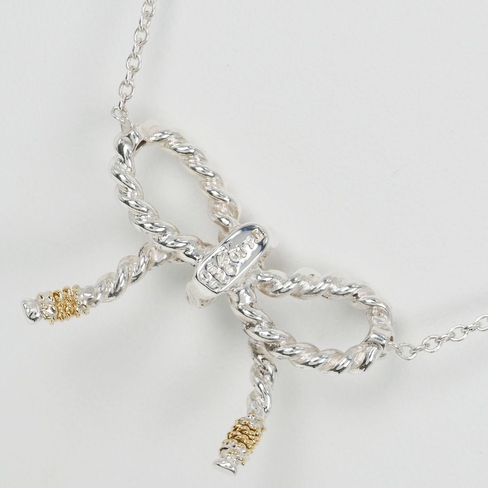 Tiffany & Co. ツイストリボンネックレス k18 TIFFANY＆Co.】ティファニー『K18YG ツイスト リボン ネックレス
