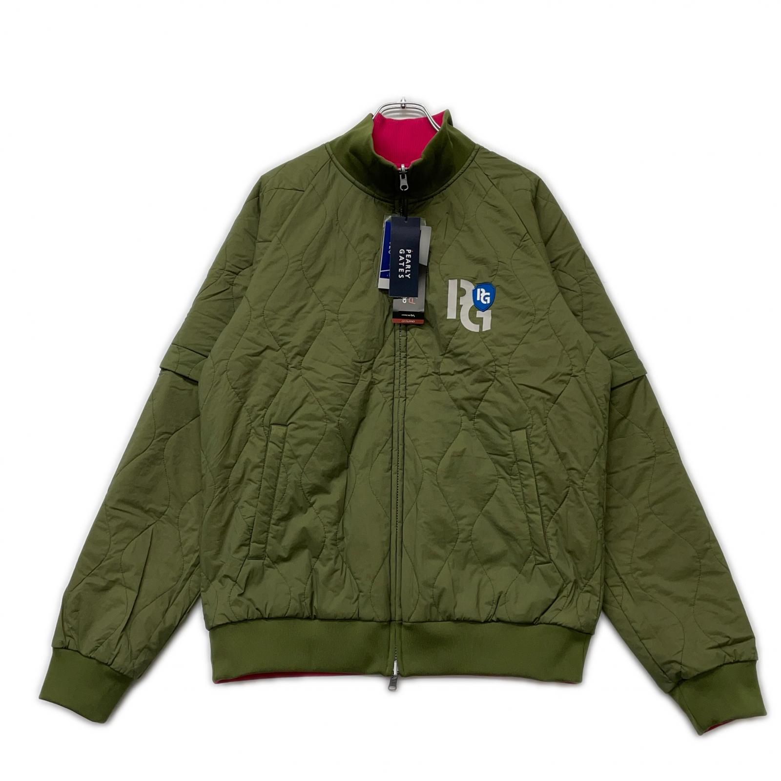 無限の可能性 メンズ パーリーゲイツ PEARLY GATES ブルゾン 6 LL ピンク カーキ 中綿入り リバーシブル