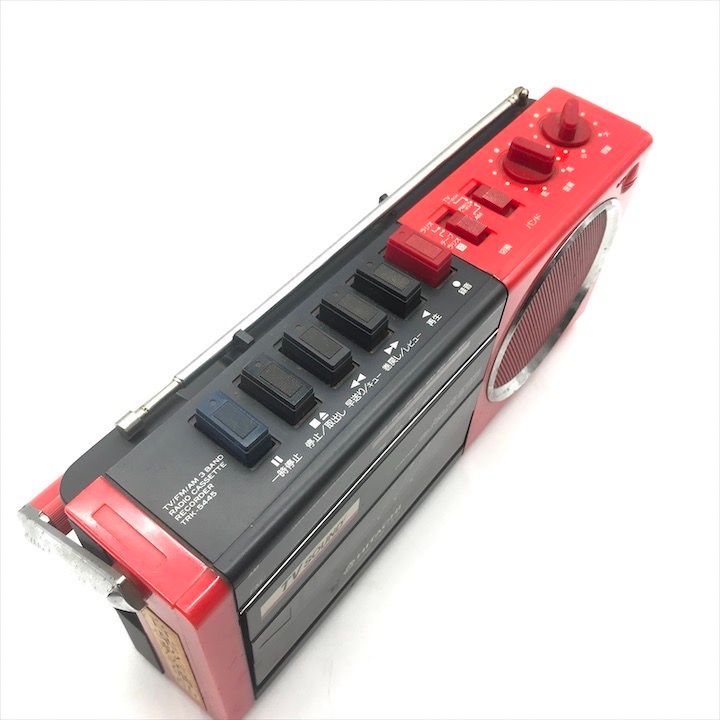 昭和レトロ　 HITACHI TRK−5440 完動品 ☆昭和レトロHITACHI TRK-5443ラジオカセットレコーダー 稼動品 - メルカリ