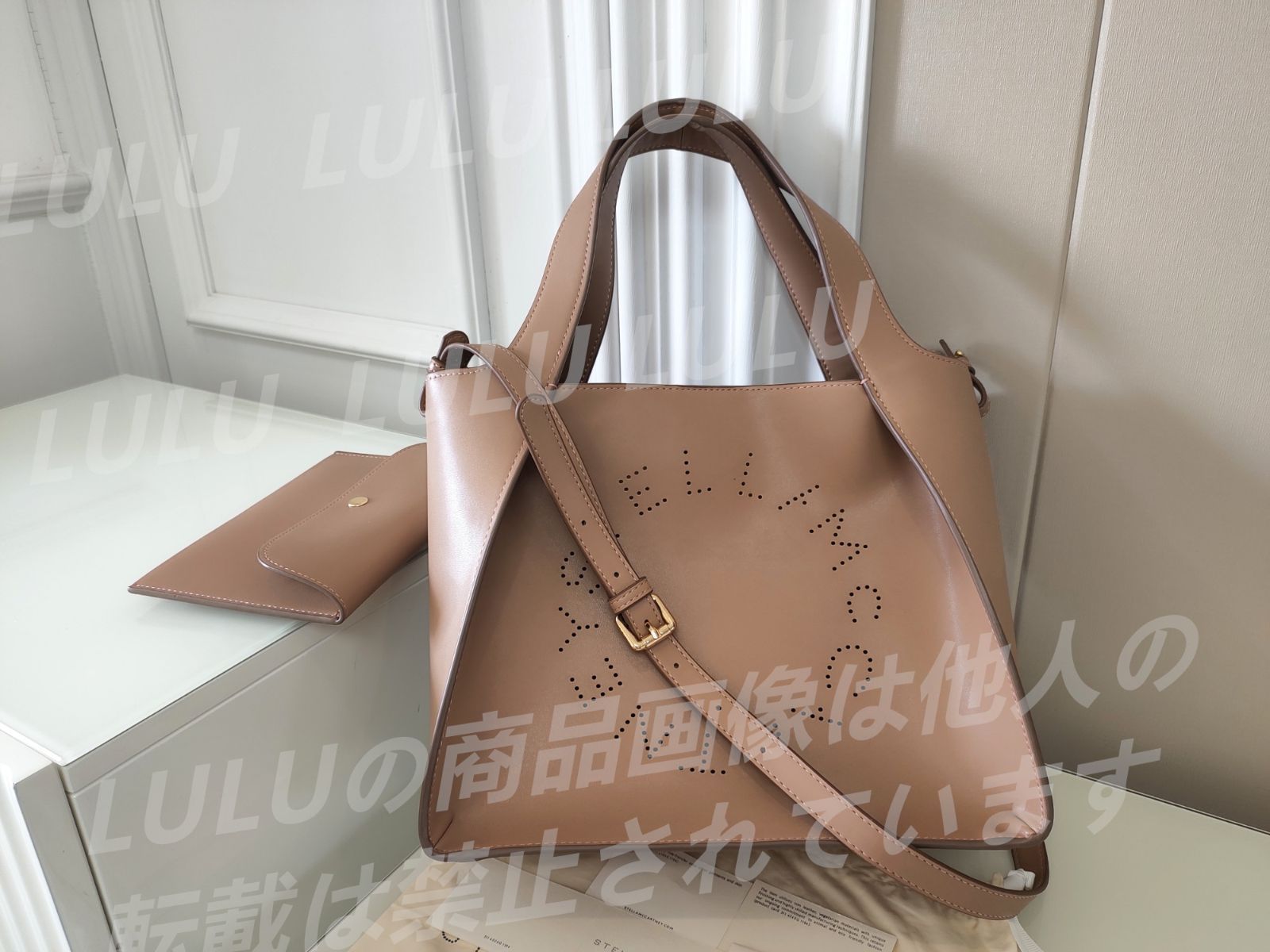 新品  ステラロゴ  Stella McCartney ステラマッカートニー   ショルダーバッグ   W32×H23×D13cm