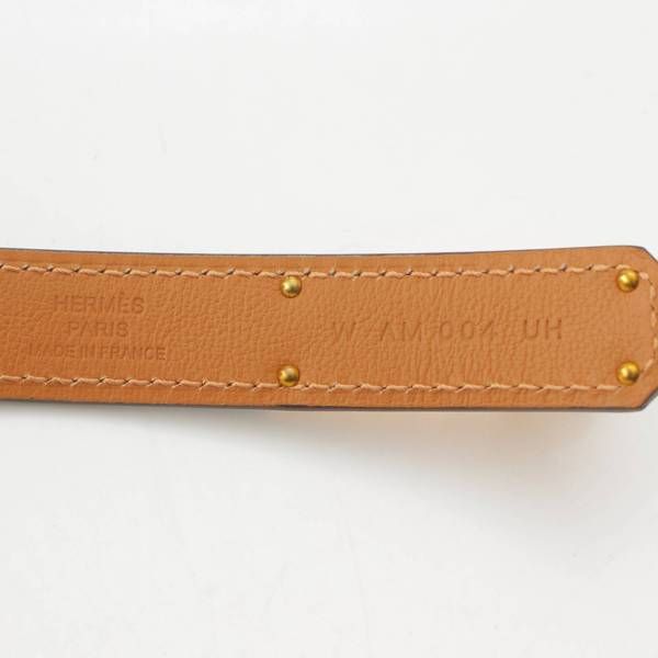 エルメス ケリーベルト エプソン ブラック ローズゴールド金具  