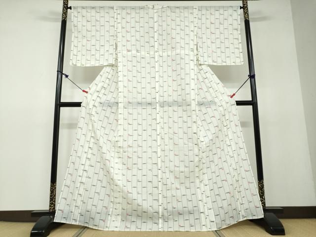 平和屋着物○上質な小紋 舞桜文 正絹 逸品 未使用 DAAV4889ud