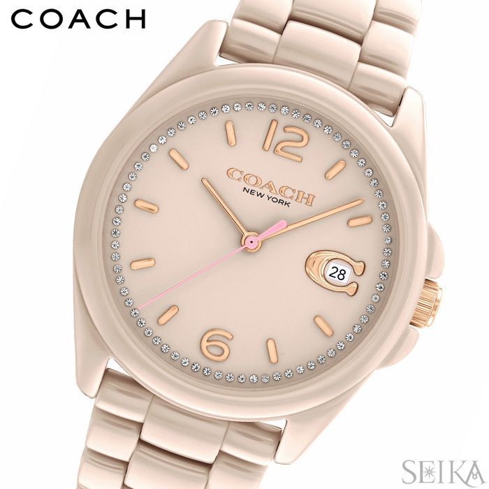 コーチ 腕時計 レディース COACH セラミック ベージュ 14504065 COACH コーチ 腕時計 レディース ブランド 時計 コーチ時計