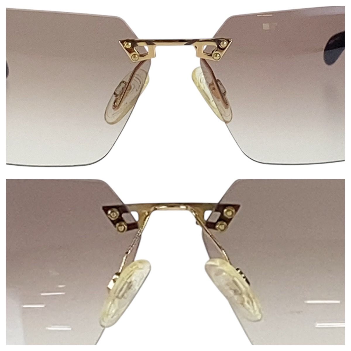 美品 CAZAL カザール ブラウン ゴールド金具 メタル/プラスチック 57  