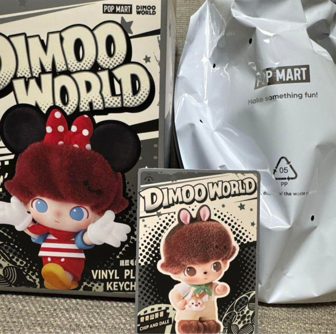 新品 POPMART DIMOO WORLD シリーズ ぬいぐるみ Chip And Dale