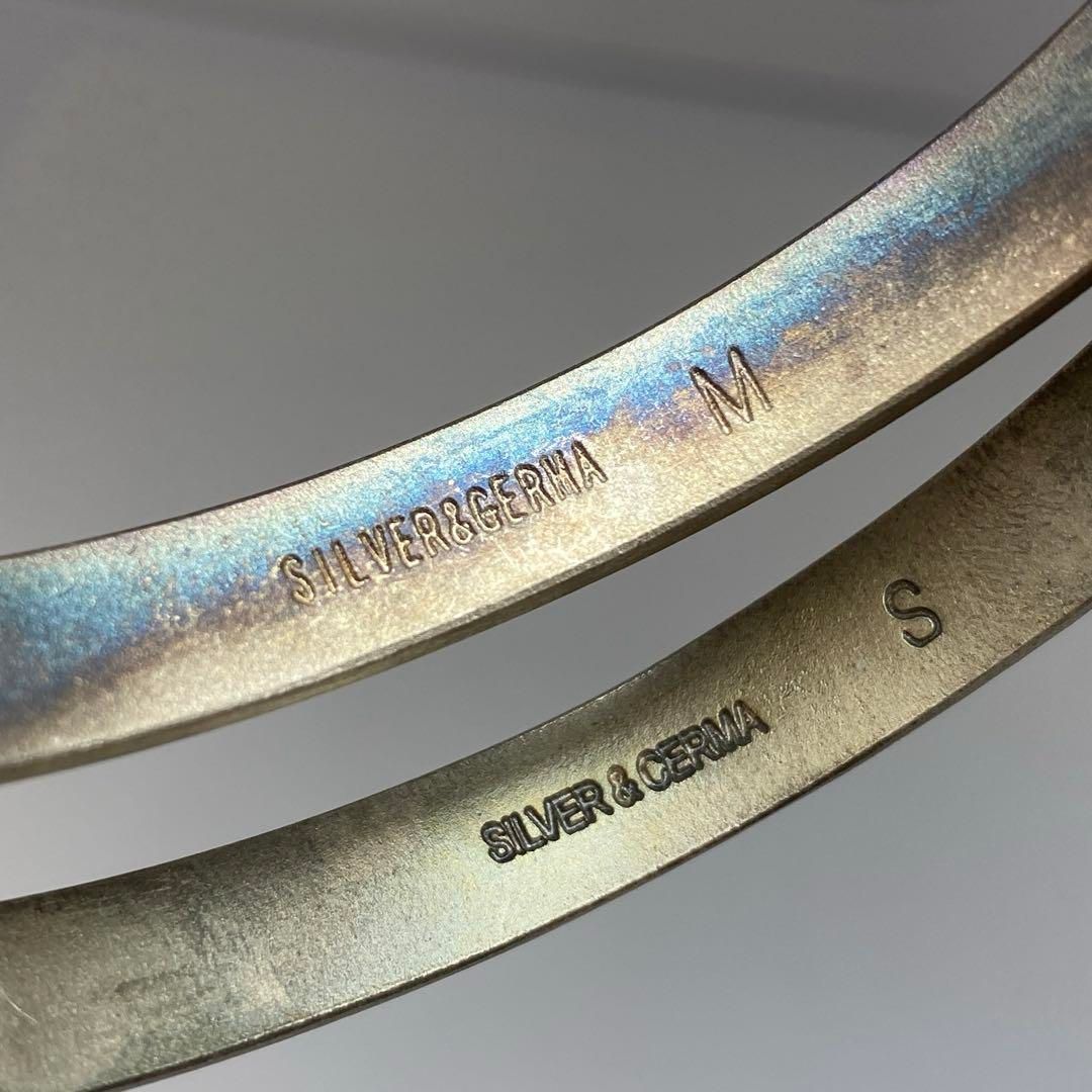 海外限定、店舗限定！ silver刻印 銀製 ブレスレット バングル 144g 人気商品！