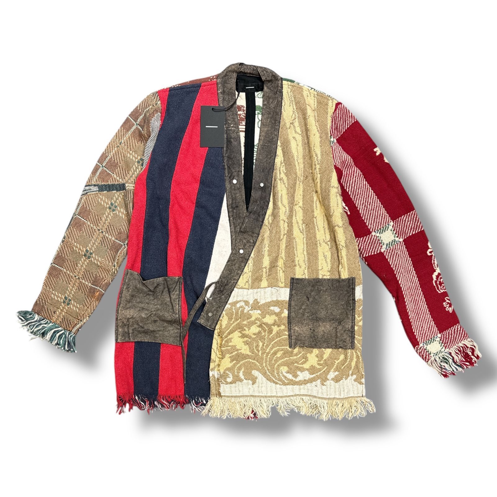 参考上代50600円 MINUS 24SS Cut Off SAMUE カットオフ 作務衣 さむえ 羽織 アウター マイナス M-24S-CTOFSE マルチ 1 92636A5