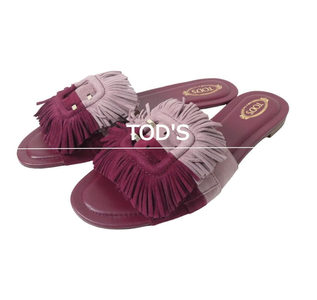 【TOD'S】レザーサンダル　ミュール【美品】 アウトレット】【ラスト1点】TODS トッズ サンダル/MIDOU レディース