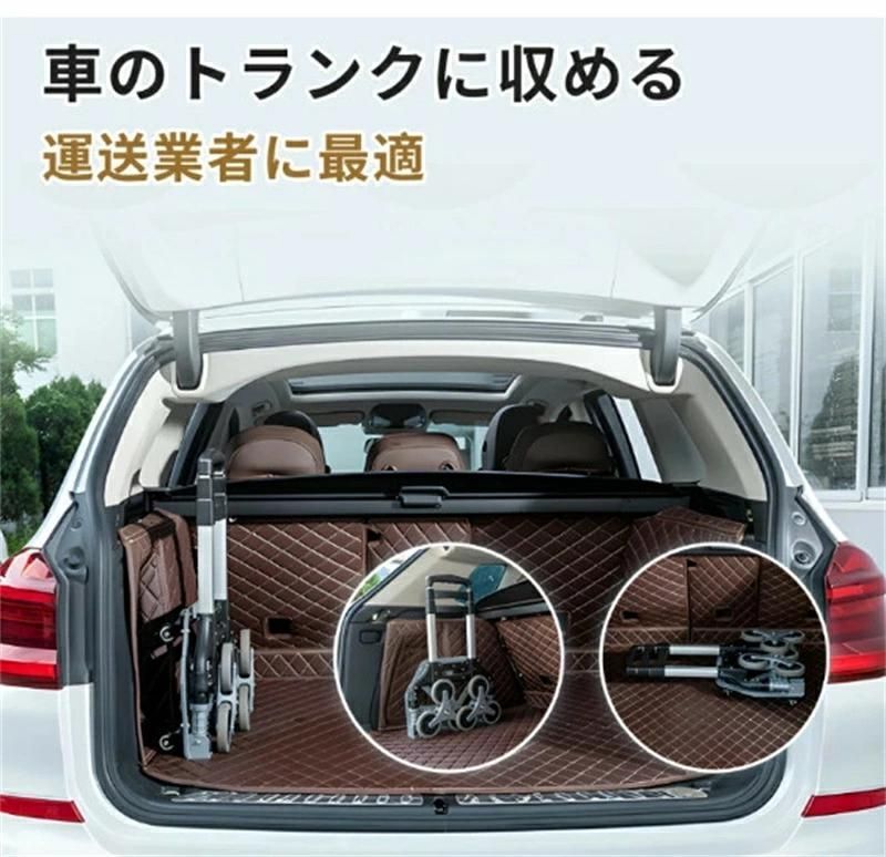 コンパクト折りたたみ式 ハンドトラック3輪キャスター