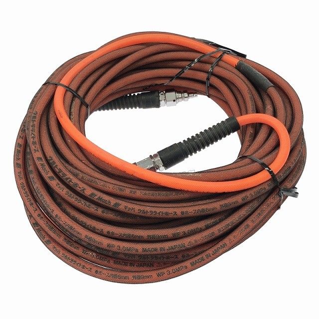 比較的 です FUJIMAC フジマック 高圧バニーメッシュホース BM-615-OR オレンジ 長さ15m マッハ 高圧 エアーホース