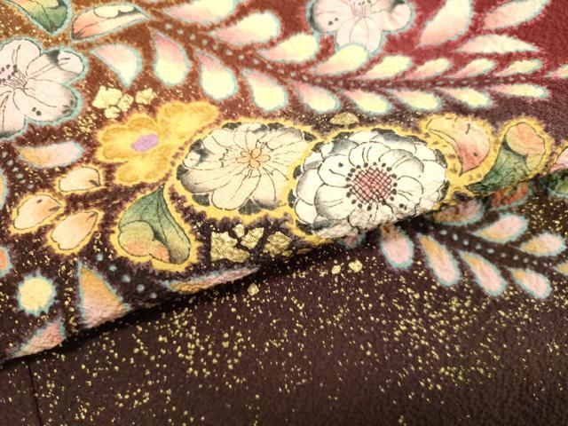 平和屋着物○越後十日町の一流染匠 桐屋・翠山工房 訪問着 辻が花 暈し  