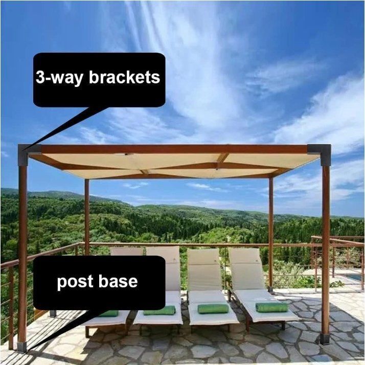 4インチ 304ステンレススチールパーゴラブラケット